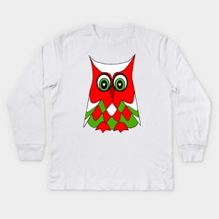 CHRISTMAS Owl Kids Long Sleeve T-Shirt